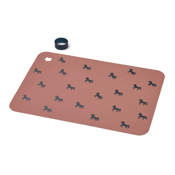 Liewood Set de table Jude en silicone | Horses/Dark rosetta