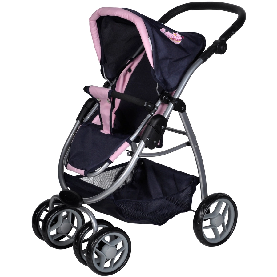 knorr toys® Puppenwagen Coco - My Little Princess blau
