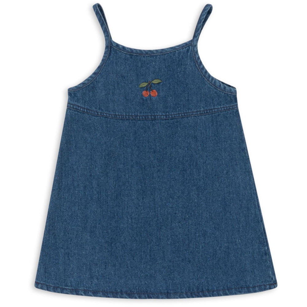 Køb Konges Sløjd Denim Blue Magot Strap Kjole GOTS | Luksusbaby