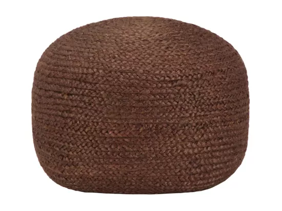 Pouf fait à la main Marron 40 x 45 cm Jute