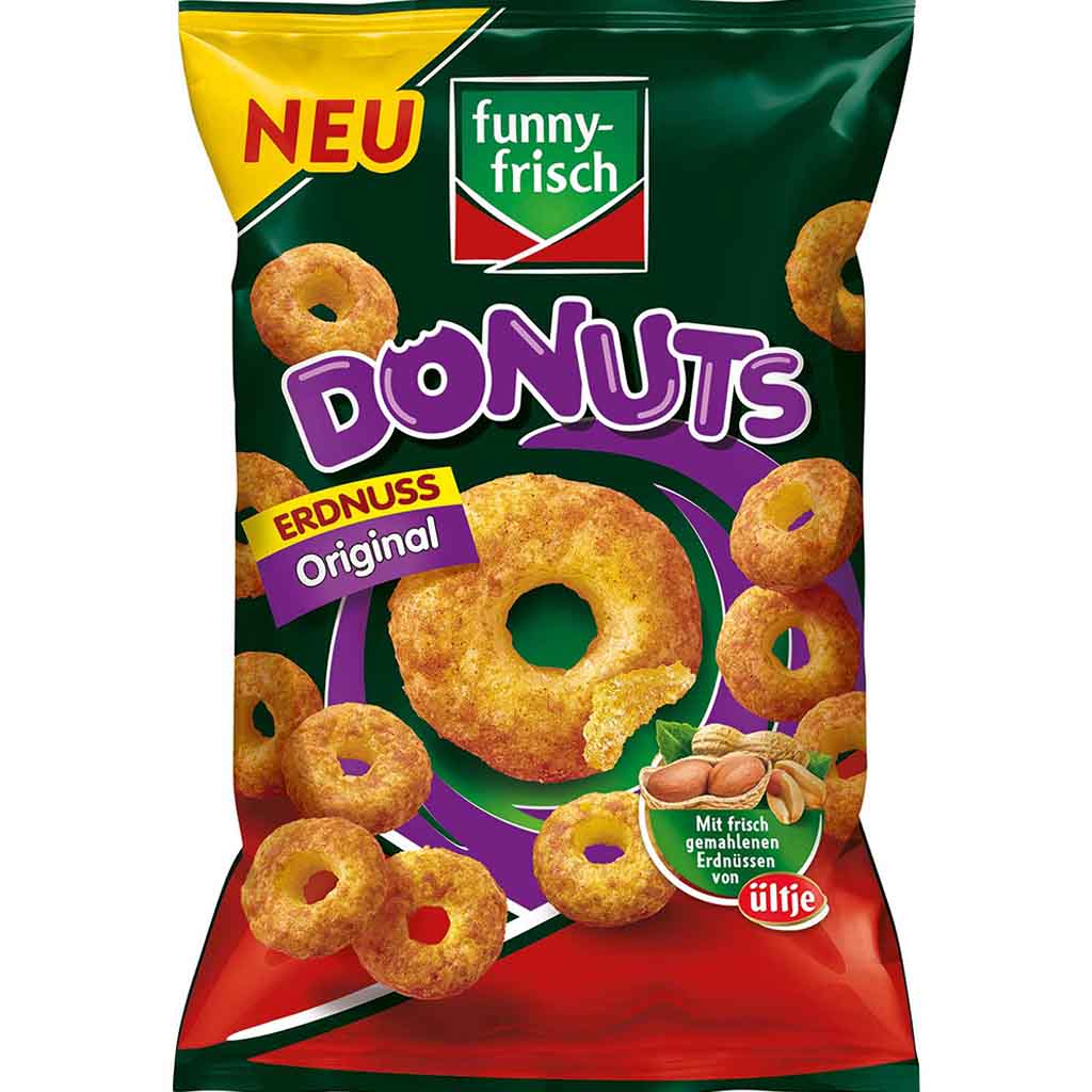 funny frisch Donuts Erdnuss Original 110g MHD:24.2.25