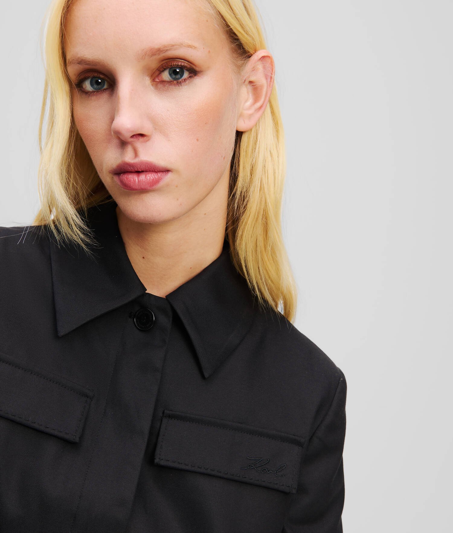 VESTE BLOUSON COURTE - Noir