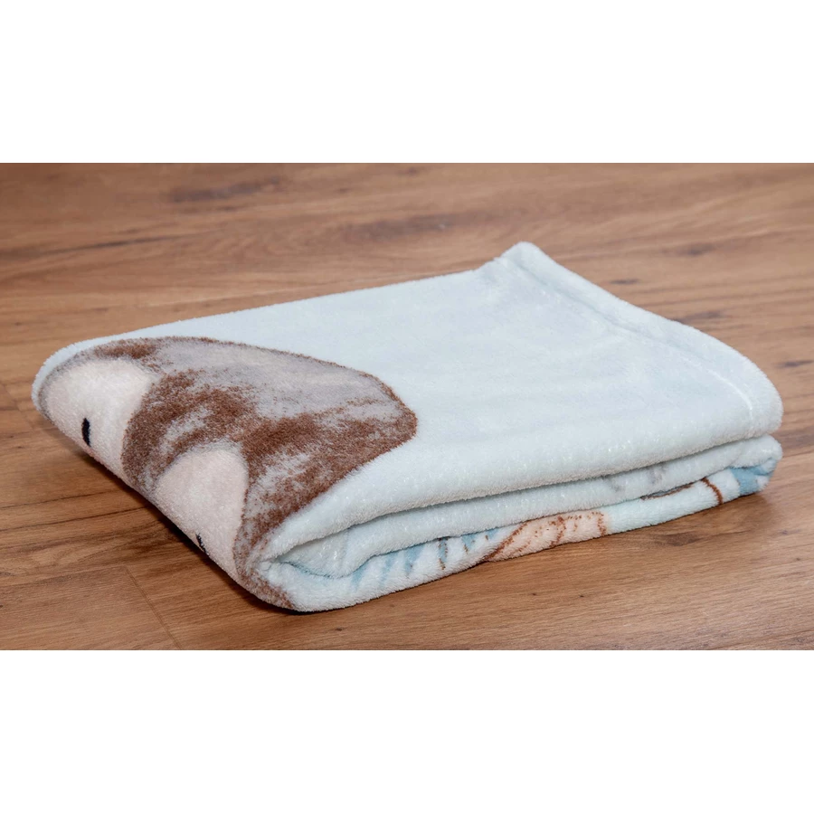 babybest® Microfaser-Flauschdecke Pinguin 70 x 100 cm