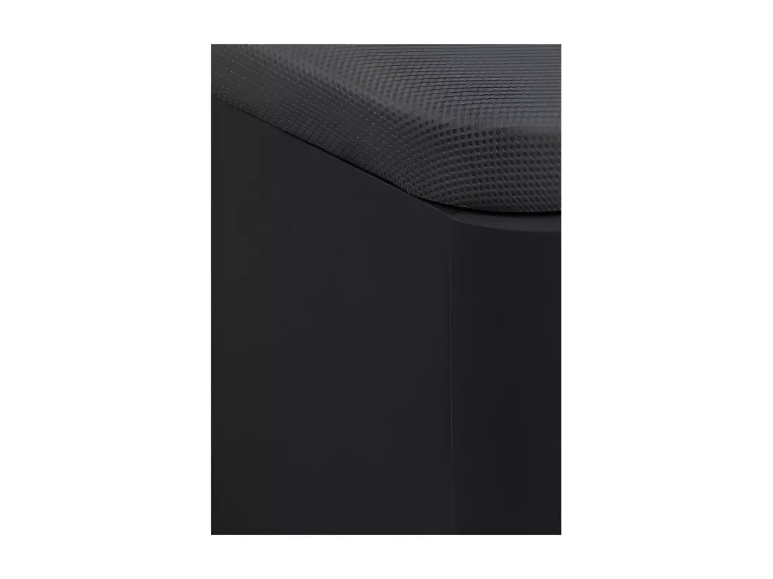 Sommier coffre 160 x 200 cm en simili - Noir mat - ONIRY de YSMÉE