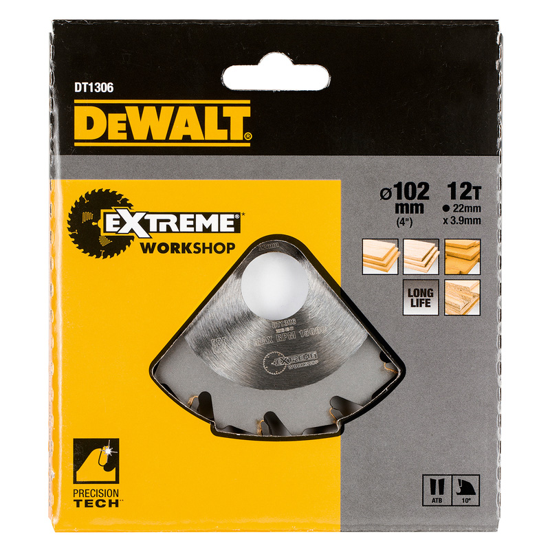 DeWALT Lamellenfreeszaagblad, spaanbegrensd (t.b.v. DW682/DW685) 102x3,9x22mm 12T