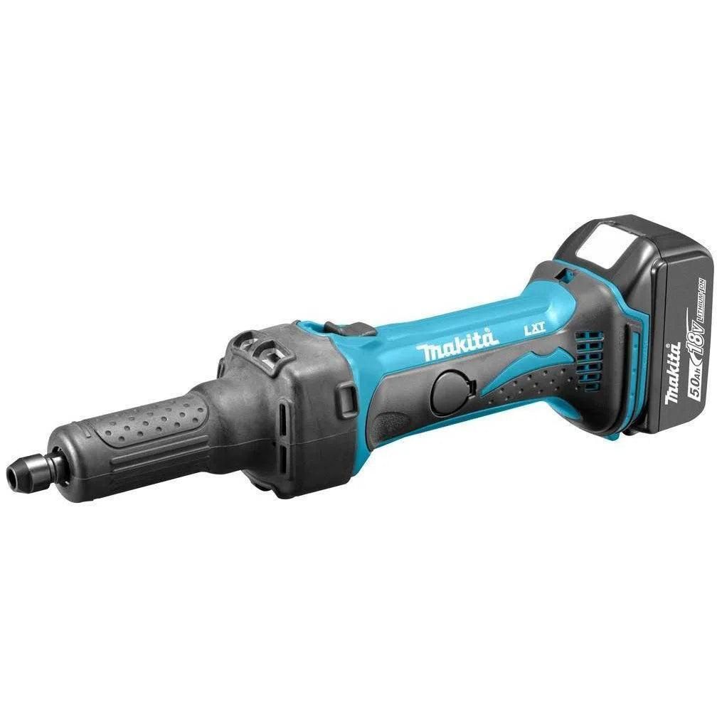 Makita DGD800RTJ Accu Rechte slijper 18V 5.0Ah in Mbox