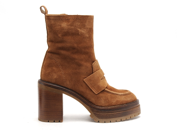 Alpe boots bottine talons femme 2686 marron