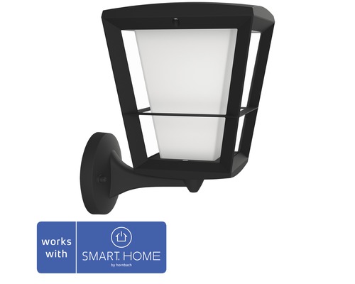 Philips Hue LED wandlamp White & Color Ambiance 1150 lm zwart - Compatibel met SMART HOME van Hornbach