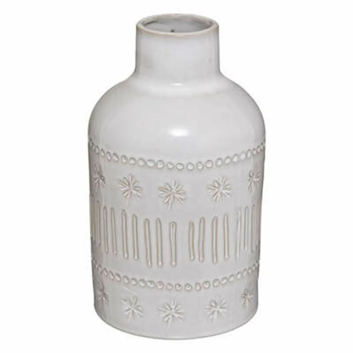 Vase Céramique Carmen - Ivoire 21 cm