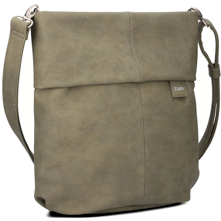 zwei Mademoiselle M12 - Schultertasche 32 cm nubuk-olive