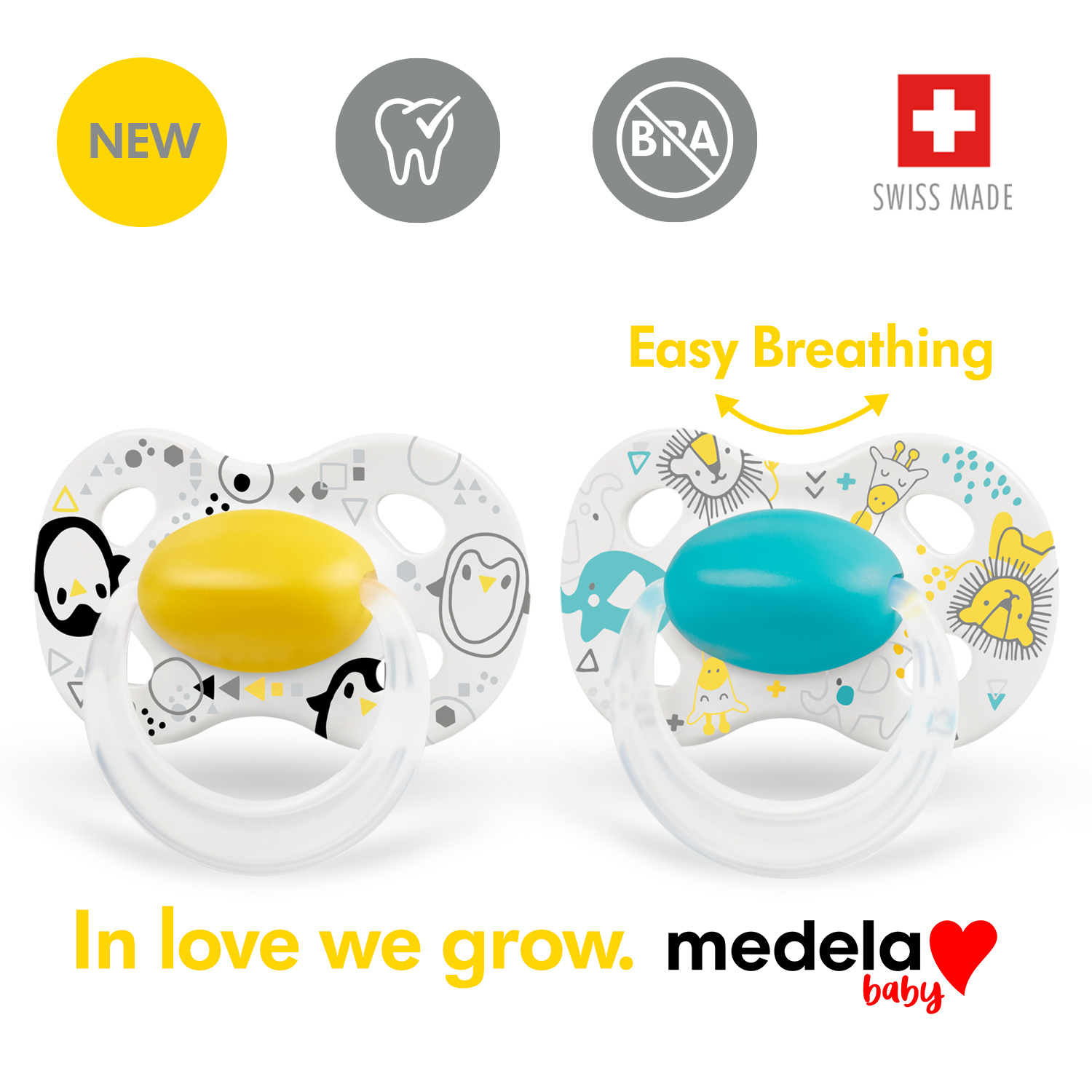 MEDELA Baby Nuggi Original<br>2 Stück, 18+ Gelb Blau