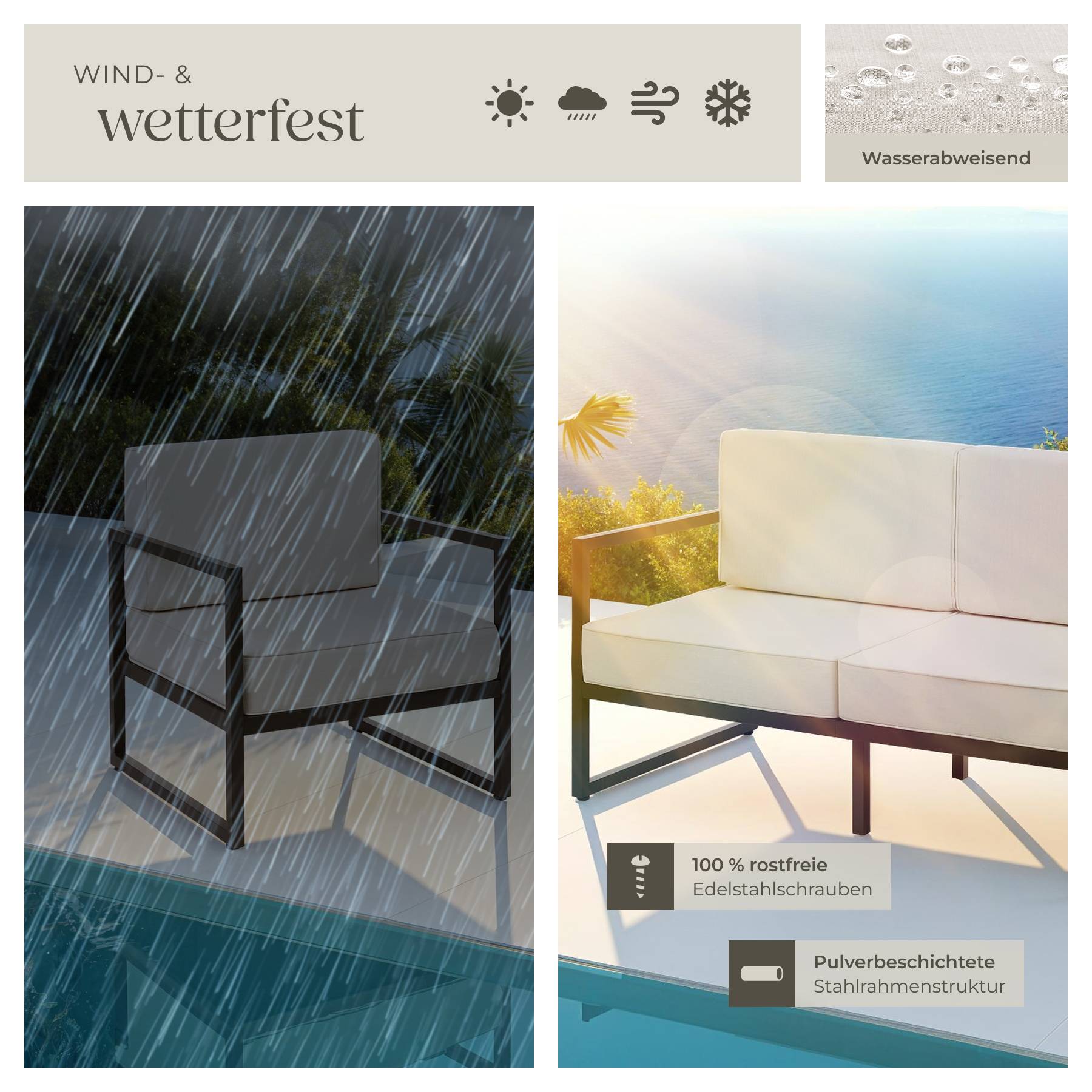 Garten-Loungeset Comosa
