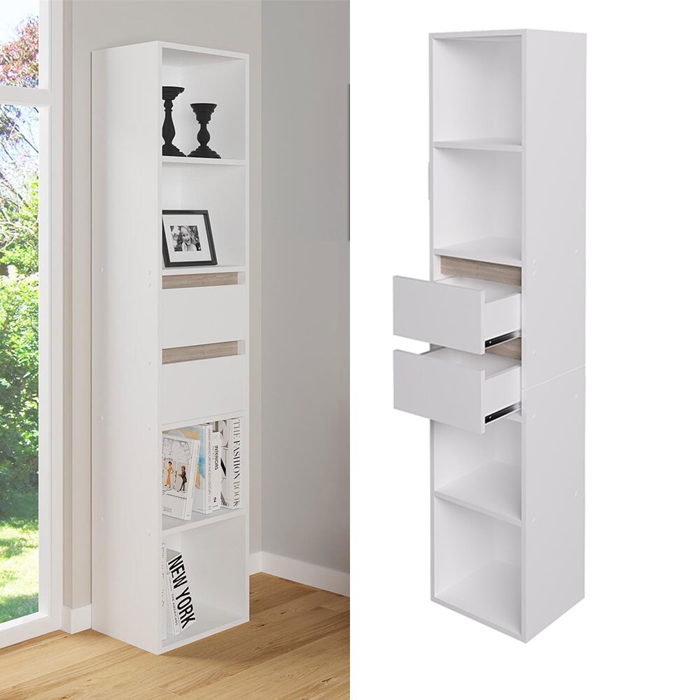 Vicco Bücherregal Robert Wandregal Kinderschrank Büroregal Regal Schrank Weiß