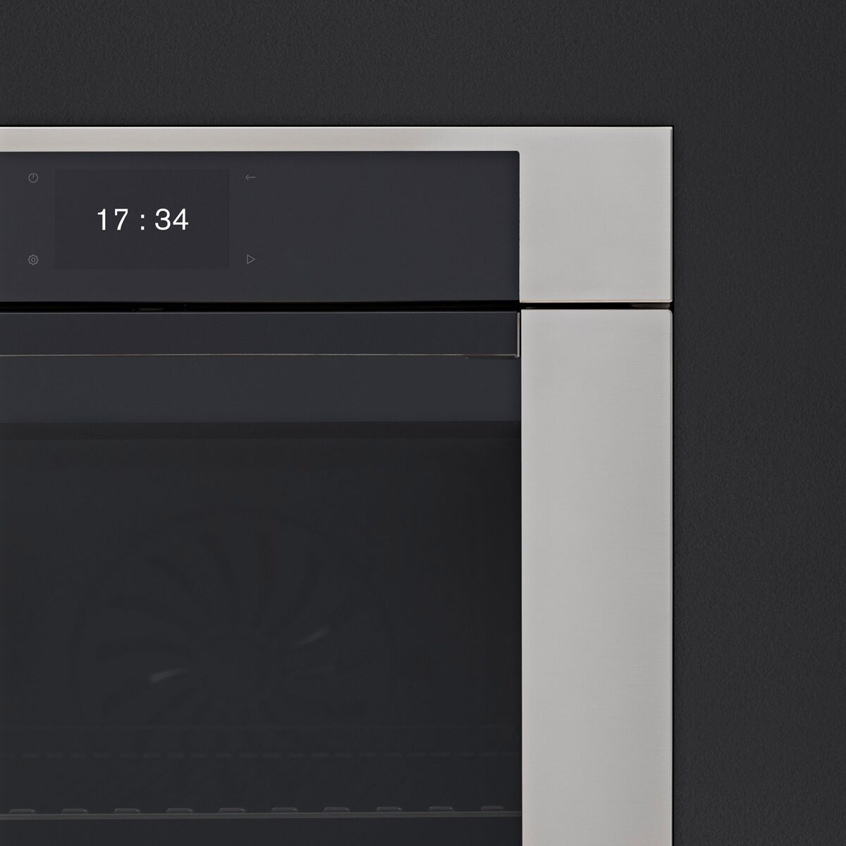 Modern F6011MODPTX varmluftsovn med pyrolyse, 60 cm, rustfritt stål
