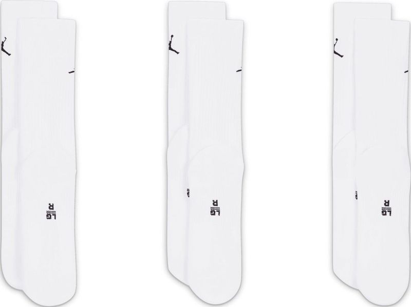 Jordan Everyday Crew Sokken - Wit - 3 Paar