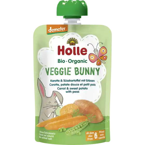 Veggie Bunny - Karotte & Süsskartoffel mit Erbsen ab dem 6. Monat