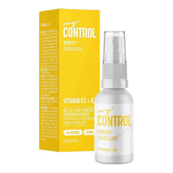 MY Control Vitality Vitamin D3 + K2 Spray, 10 ml