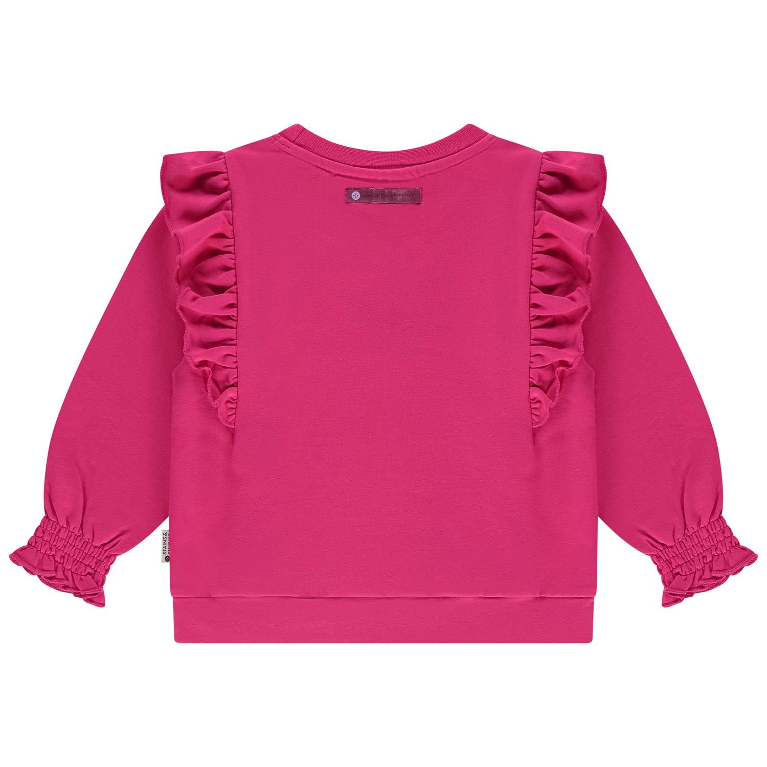 Stains & Stories peuter sweater lange mouwen logo roze