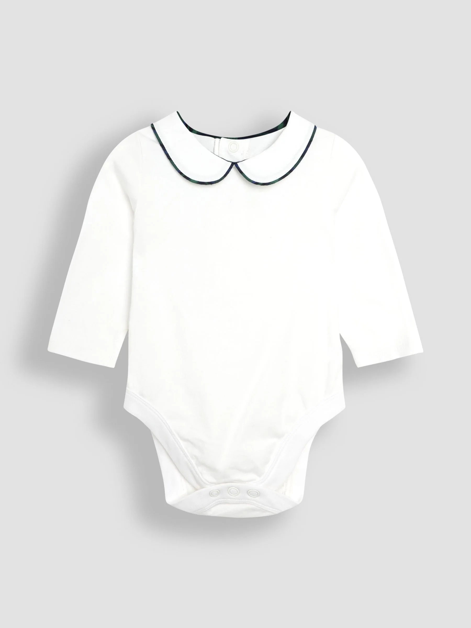 Marineblauw schotse ruit - JoJo Maman Bébé Set van tuinbroek en top