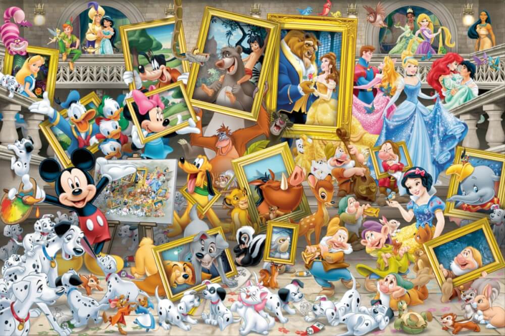 Ravensburger Puzzle 17432 - Mickey als Künstler - 5000 Teile Disney Puzzle für Erwachsene und Kinder ab 14 Jahren