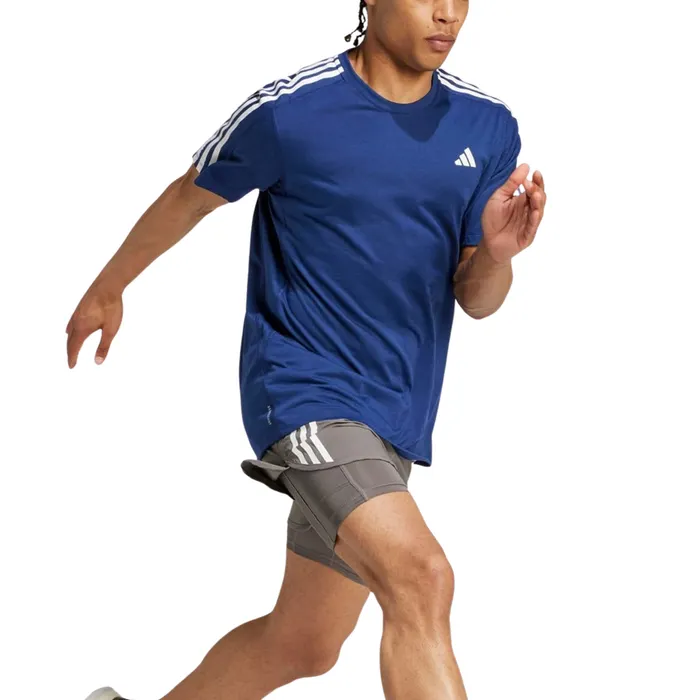 Adidas Own The Run 3-Stripes Shirt Heren