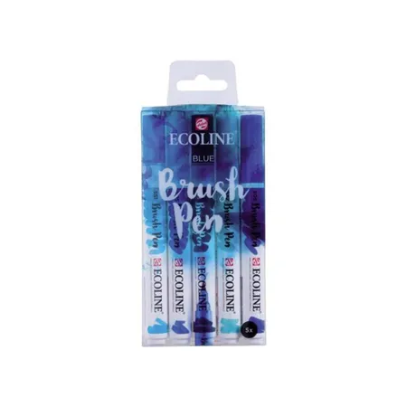 Royal Talens Ecoline Brushpen Blautöne, 5-teilig
