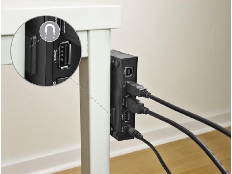 Delock USB-Switch 11495 Sharing-Switch für zwei Computer
