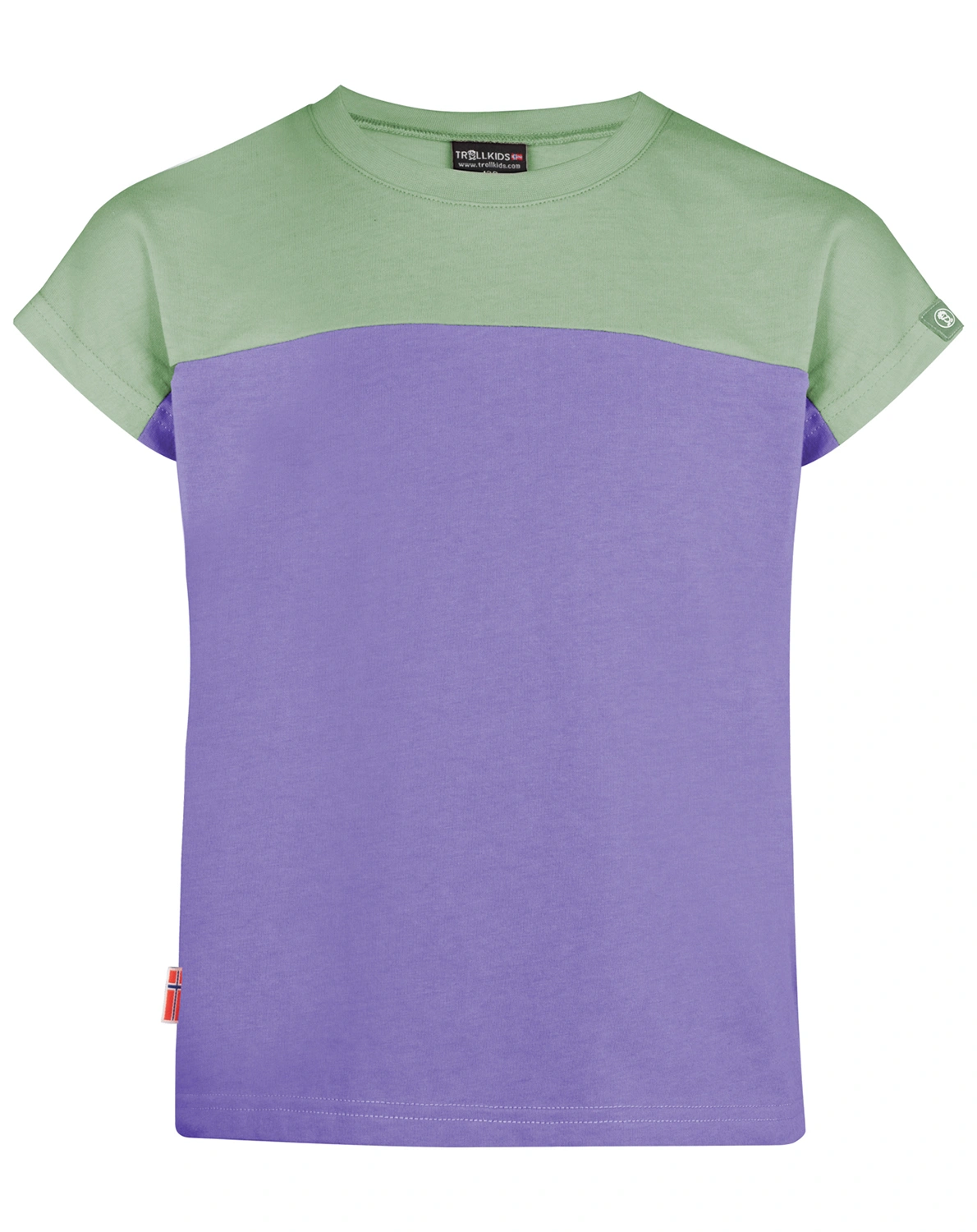 T-Shirt BERGEN in pistachio green/lilac