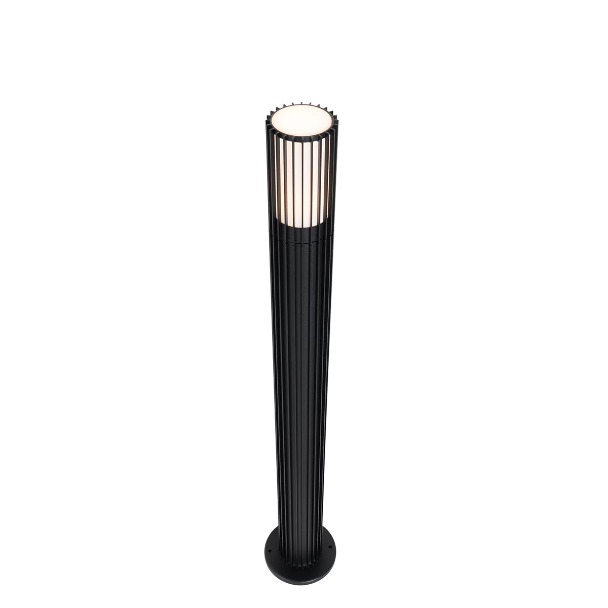 Smart buiten paaltje zwart 80 cm IP44 RGBW incl. GU10 50mm- Boris