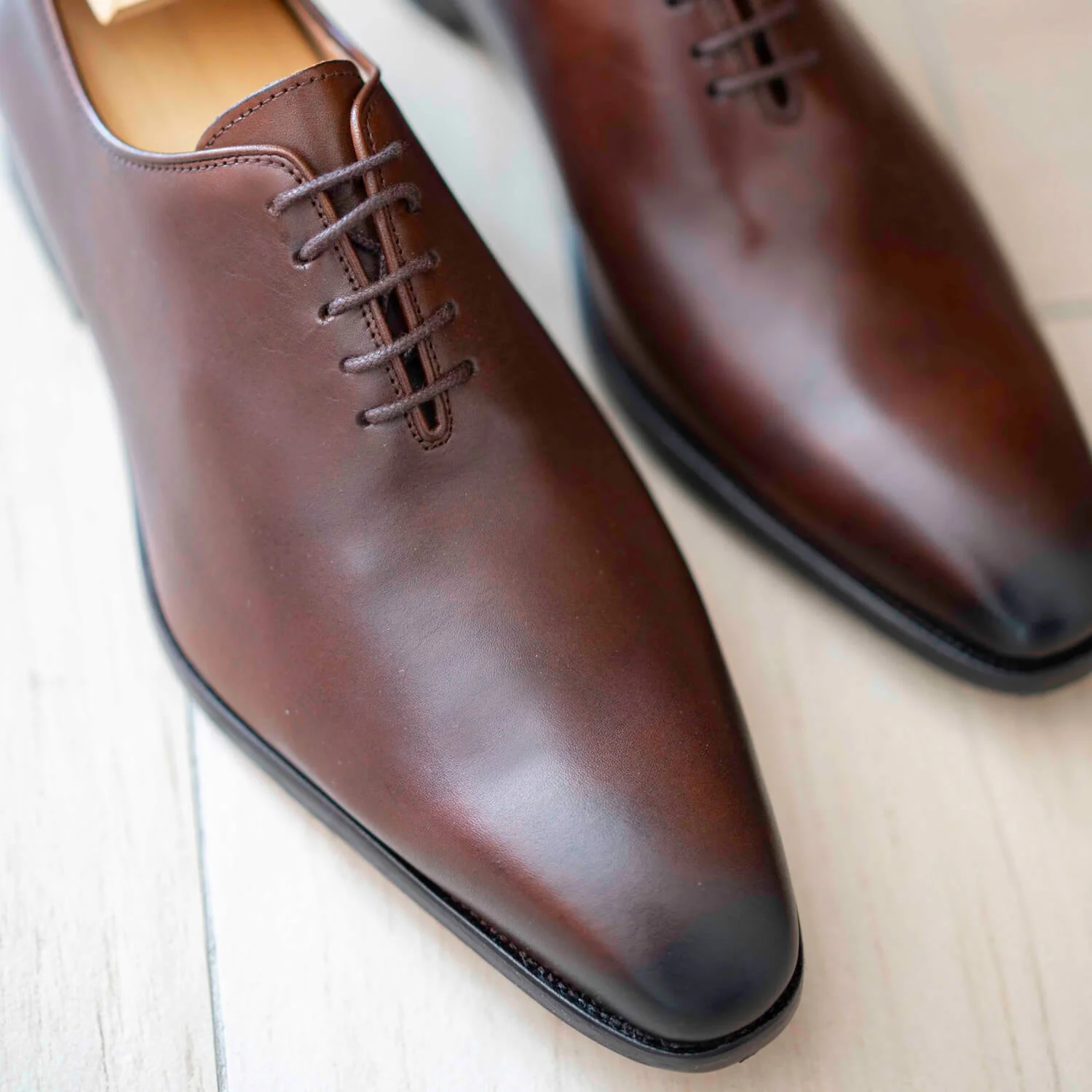 Roller-Richelieu en cuir brown