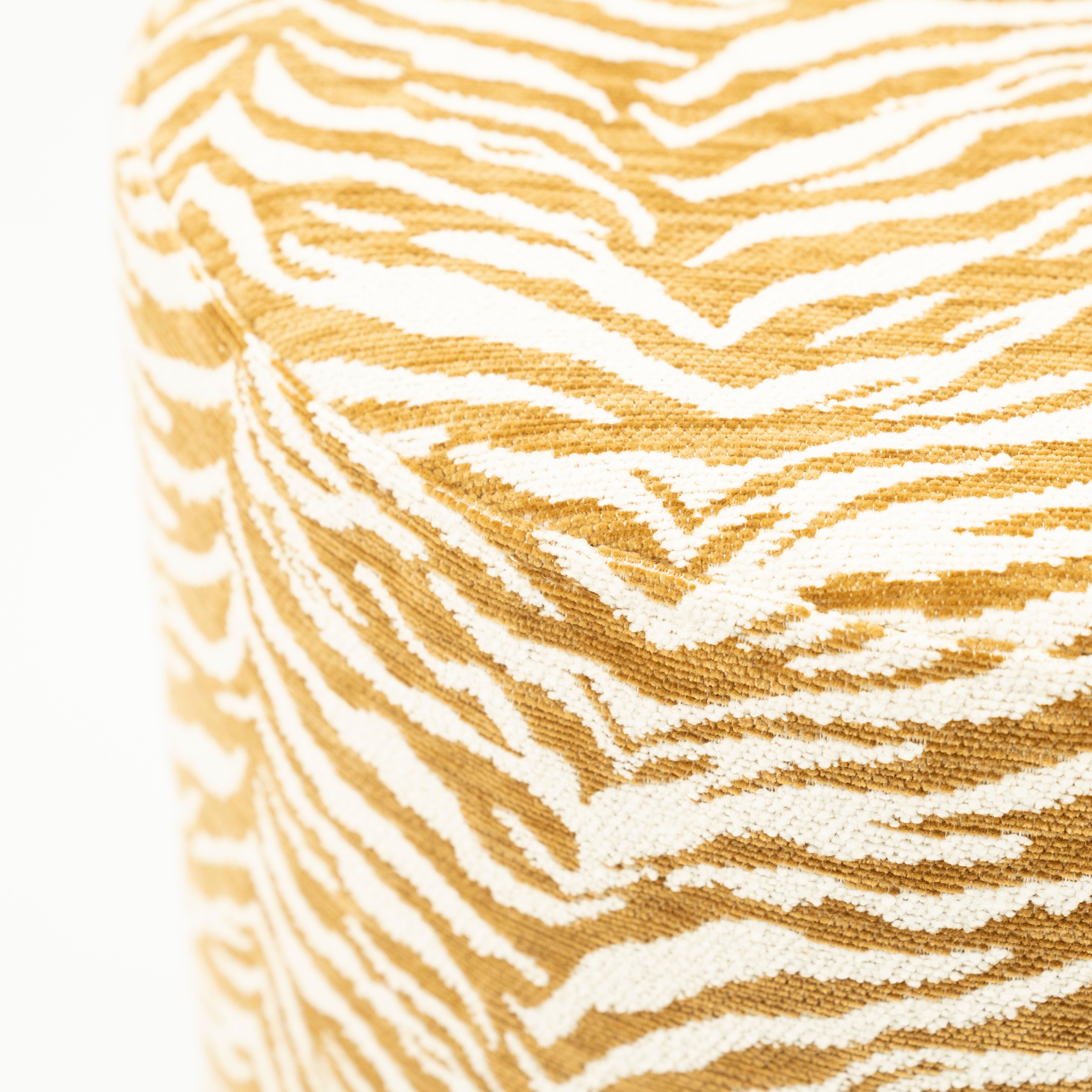 Poef Mosterd 250384 Tigra ⌀38  x H42 cm