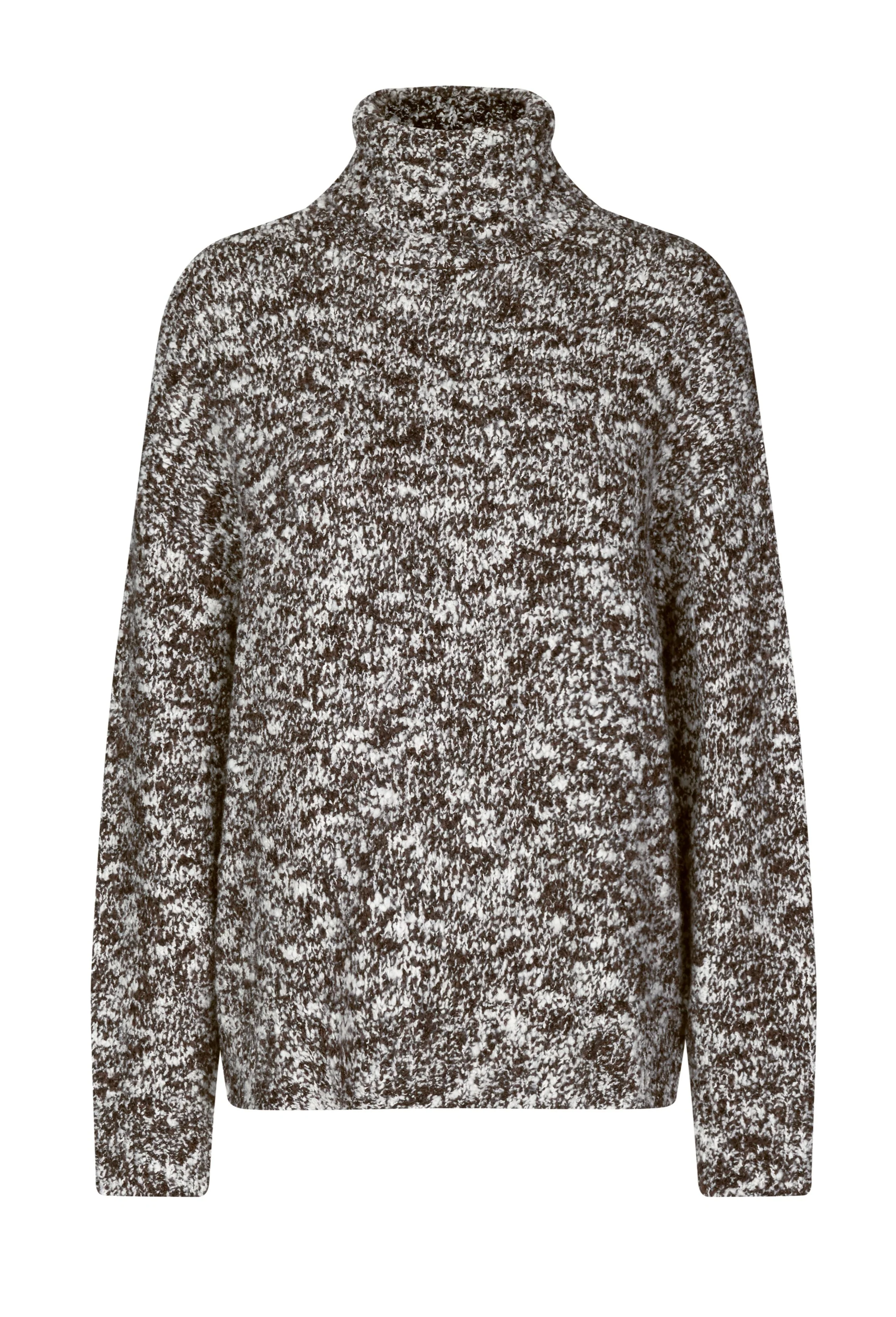 Samsøe Samsøe  Sajuliana turtleneck uldstriktrøje- Chocolate Torte Mel.