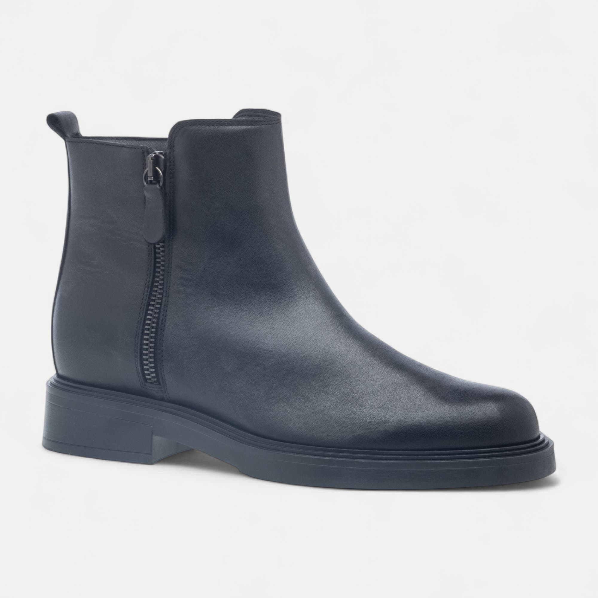 Bottines Femme en cuir noir