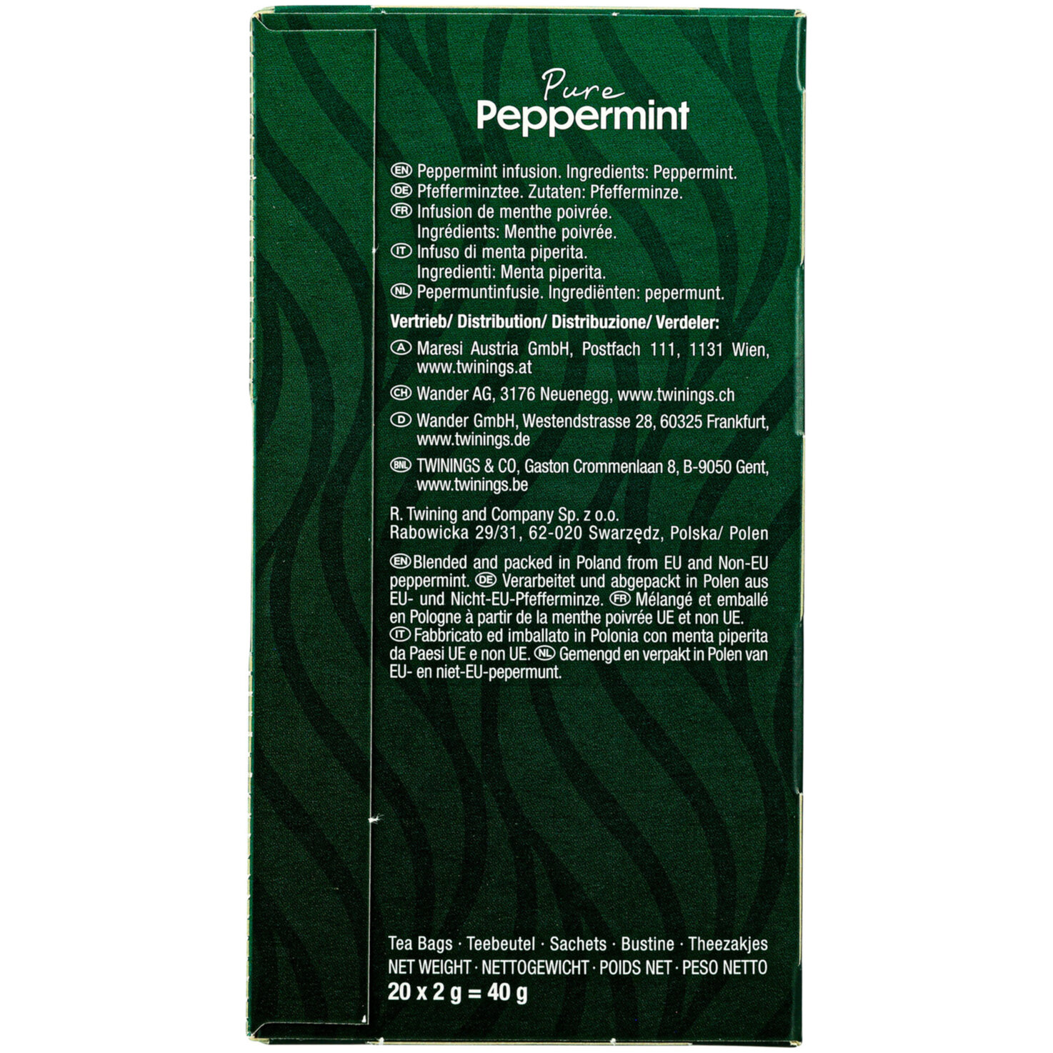 Twinings Pfefferminze 20 Portionen