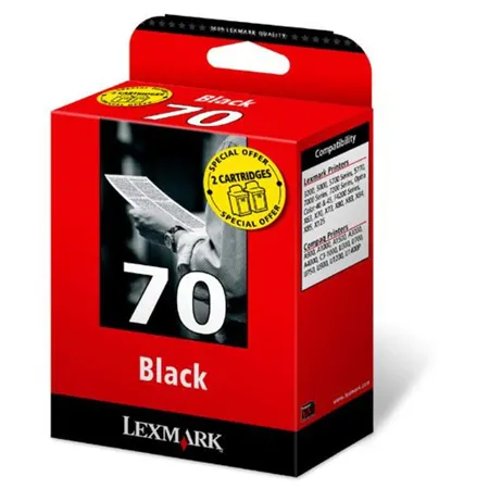 Lexmark Tintenpatrone Nr. 70 2er Pack schwarz