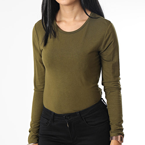 Tee Shirt Manches Longues Femme Sandy Vert Kaki
