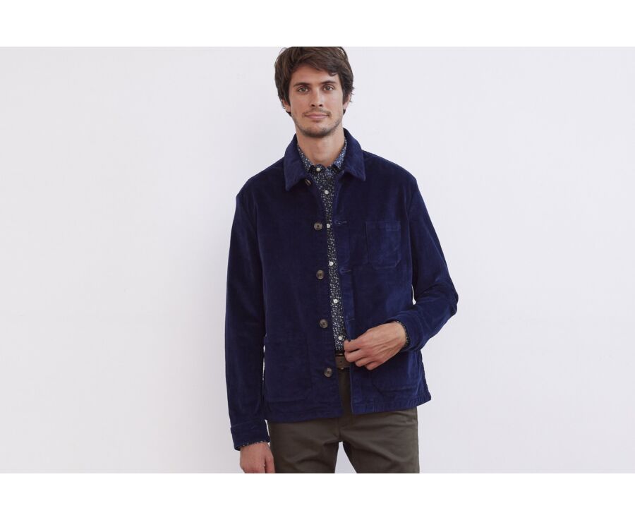 Veste velours homme Bleu Indigo - FIDÉLIEN