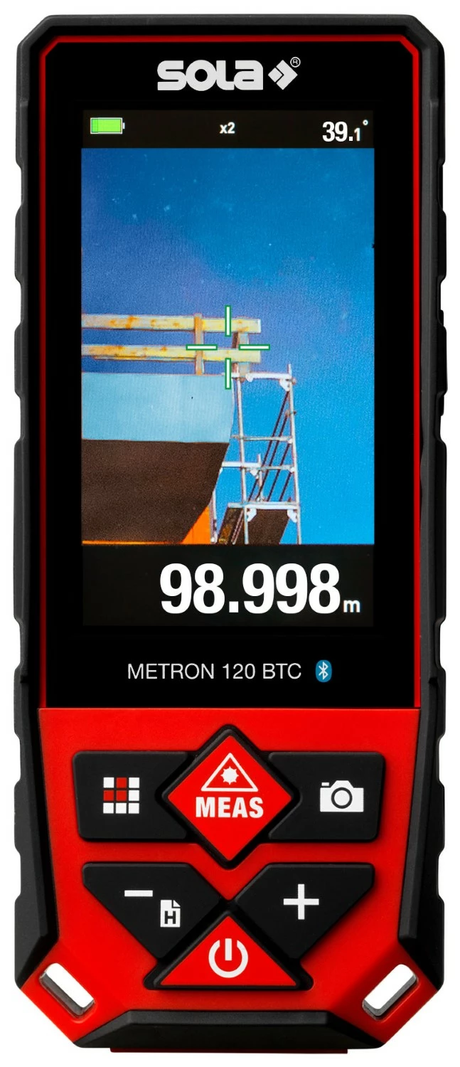 Sola METRON 120 BTC Afstandsmeter in tas - Bluetooth - 120m - IP65