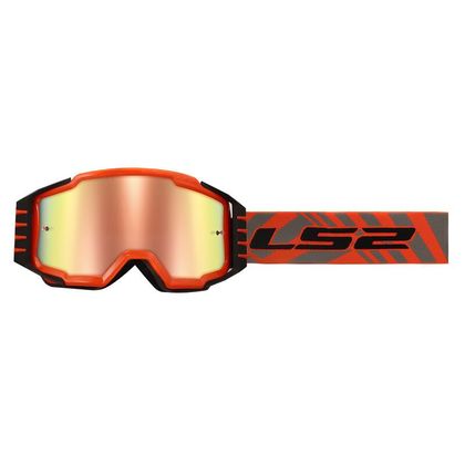 Masque cross LS2 CHARGER PRO IRIDIUM VISOR 2024 - Orange