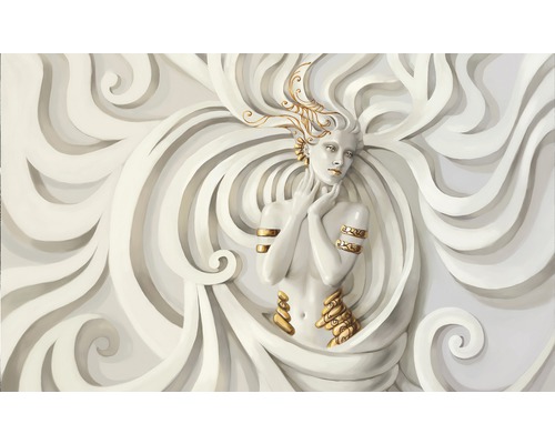 Vliesbehang 3043 VEXXL Medusa wit 3-delige set 312 x 219 cm