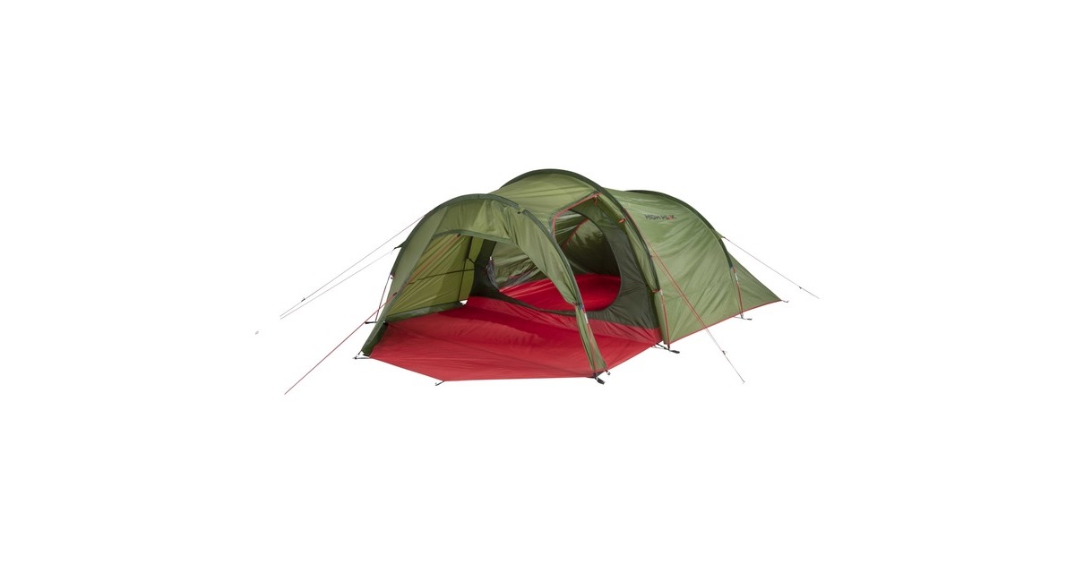 High PeakGoshawk 4 tent  (Groen/rood)