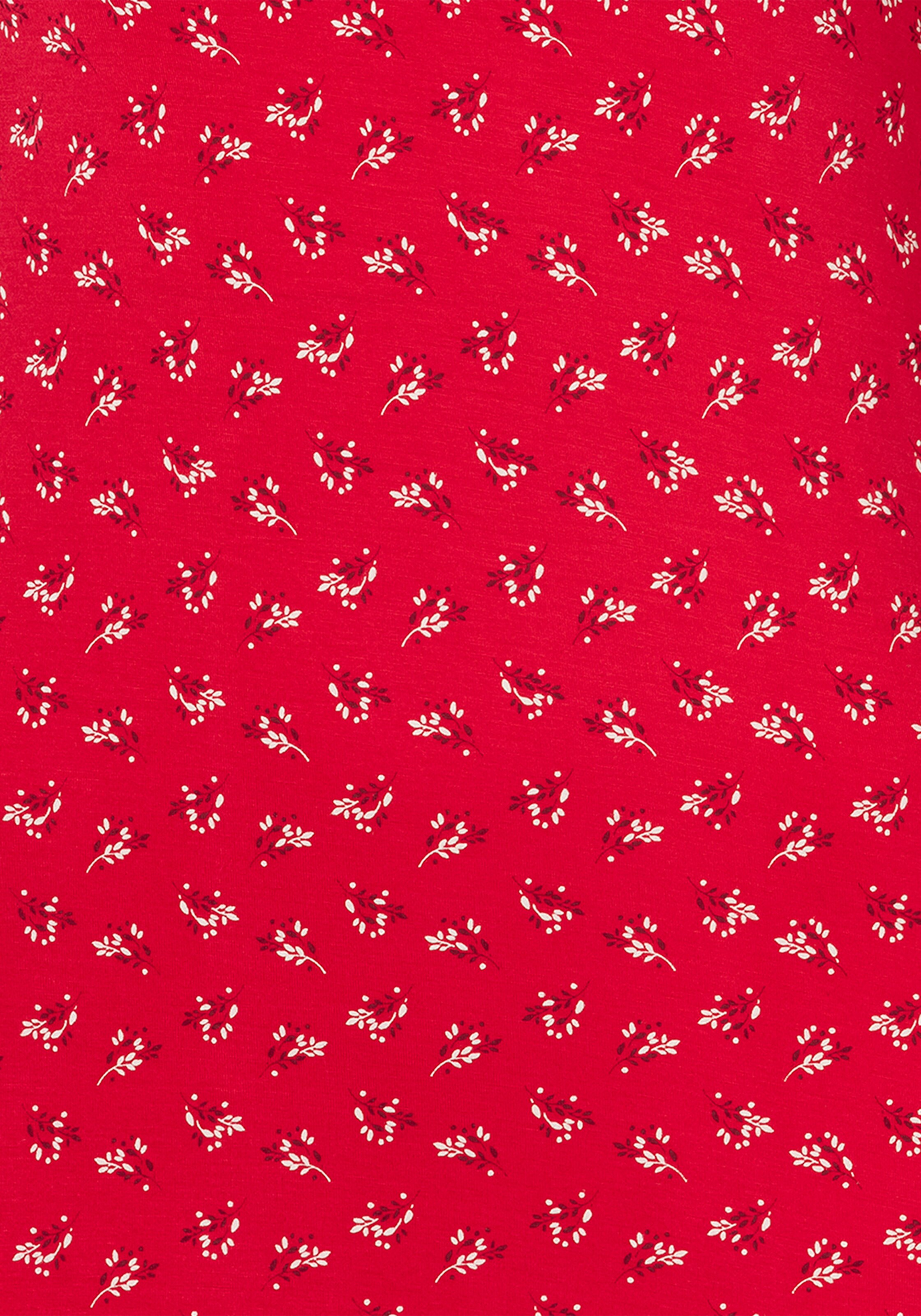 LASCANA 3/4-Arm-Shirt in rot, dunkelgrau