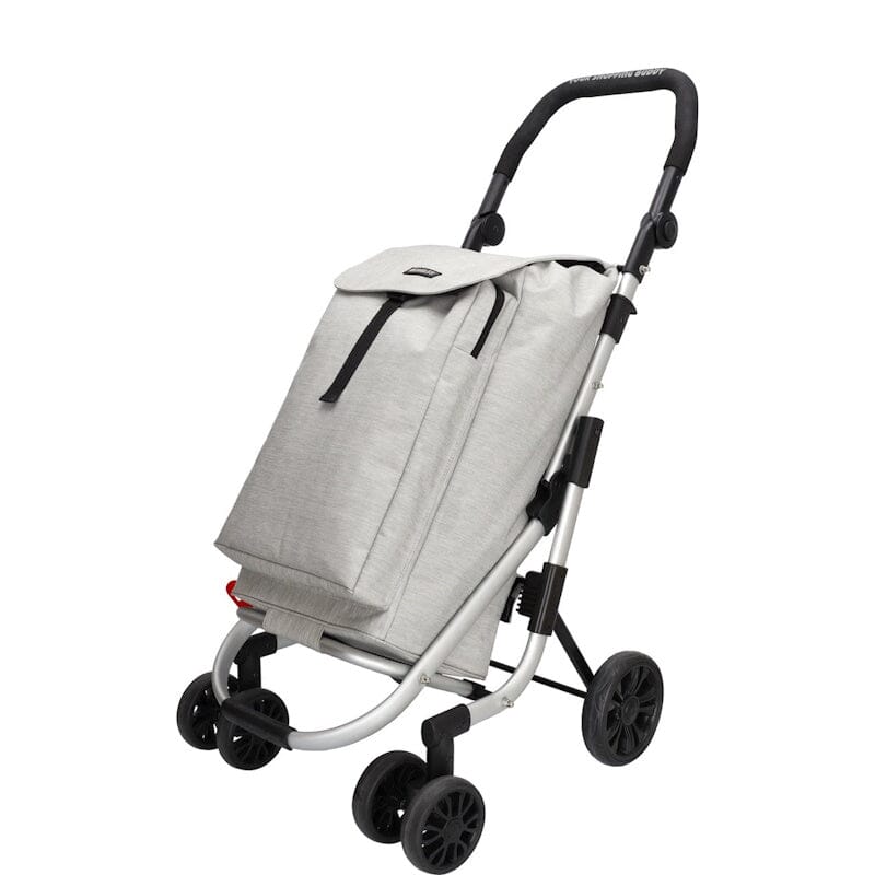 Beagles Shop&Go Boodschappentrolley 4-Wielen Grijs