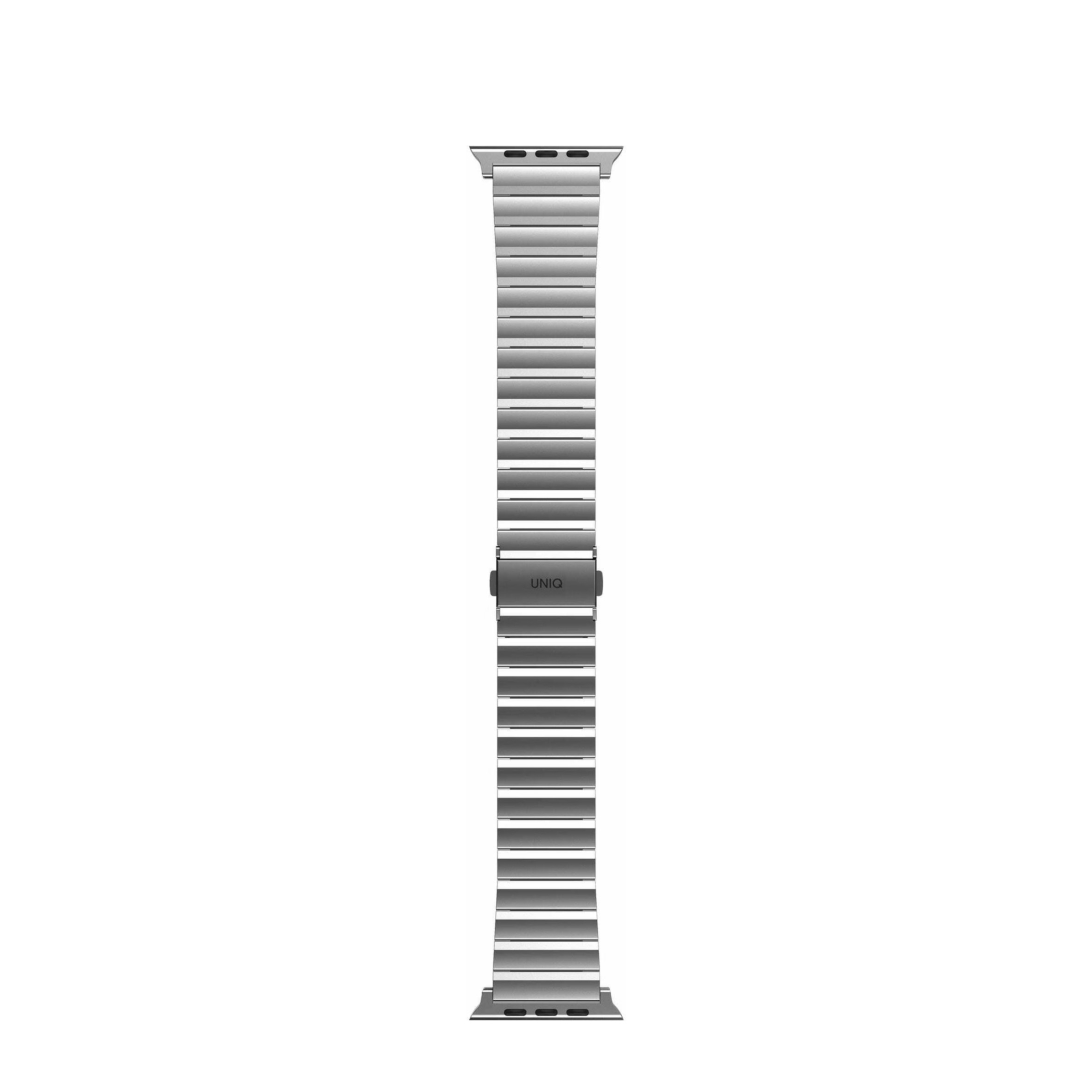 Strova Mag Apple Watch (49/46/45/44 mm) Stainless Steel Armband mit Magnet-Verschluss (UNIQ-49MM-STRVMSIL) - Silber
