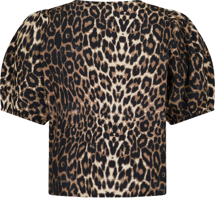 Neo Noir Bianca Leo Blouse Leopard