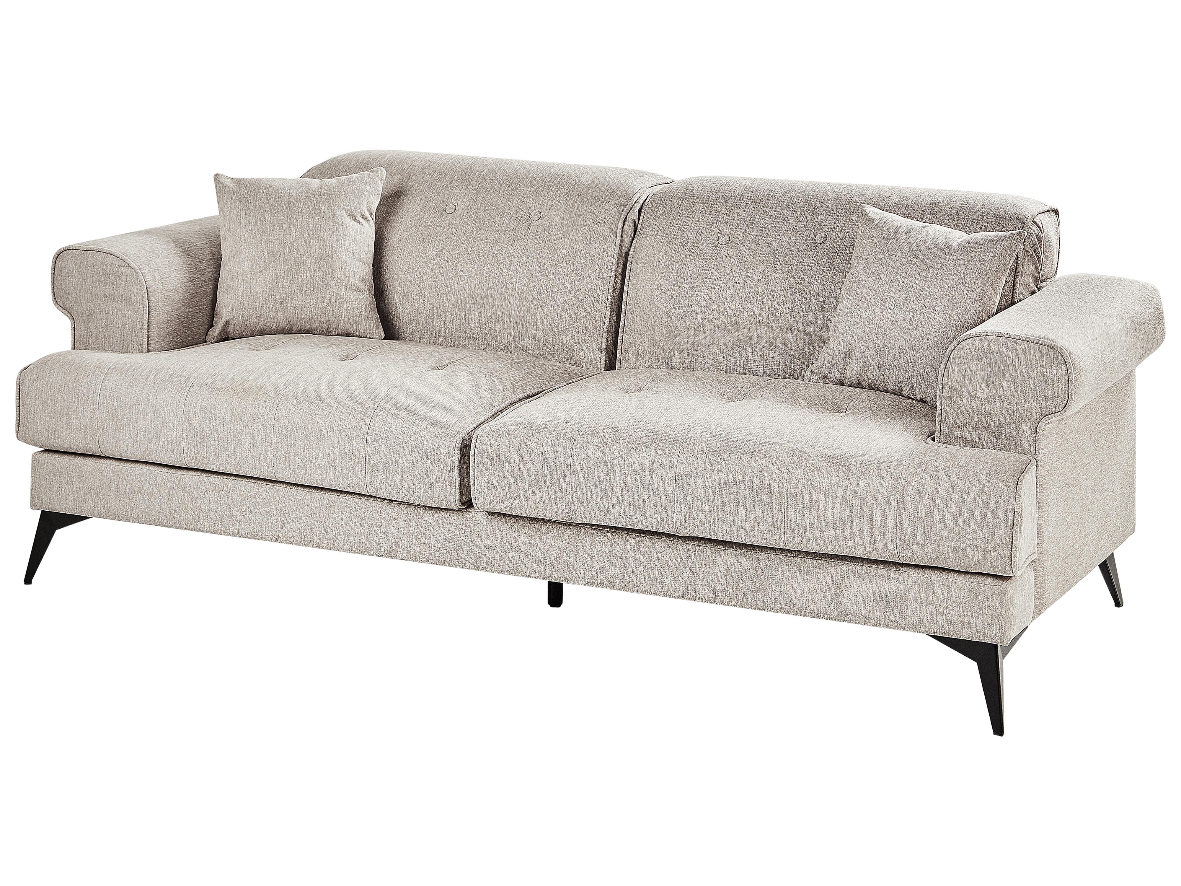Bank 3-zits SKIVE Stof Taupe