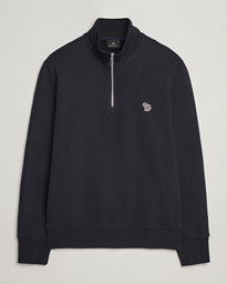 PS Paul Smith Zebra Organic Cotton Sweat Half Zip Navy