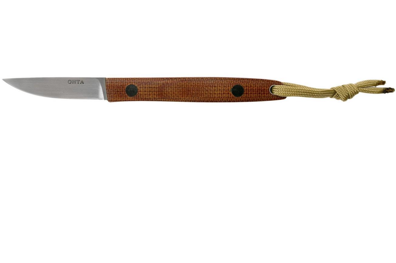 Ohta OFB SS 50 Natural Canvas Micarta vaststaand mes