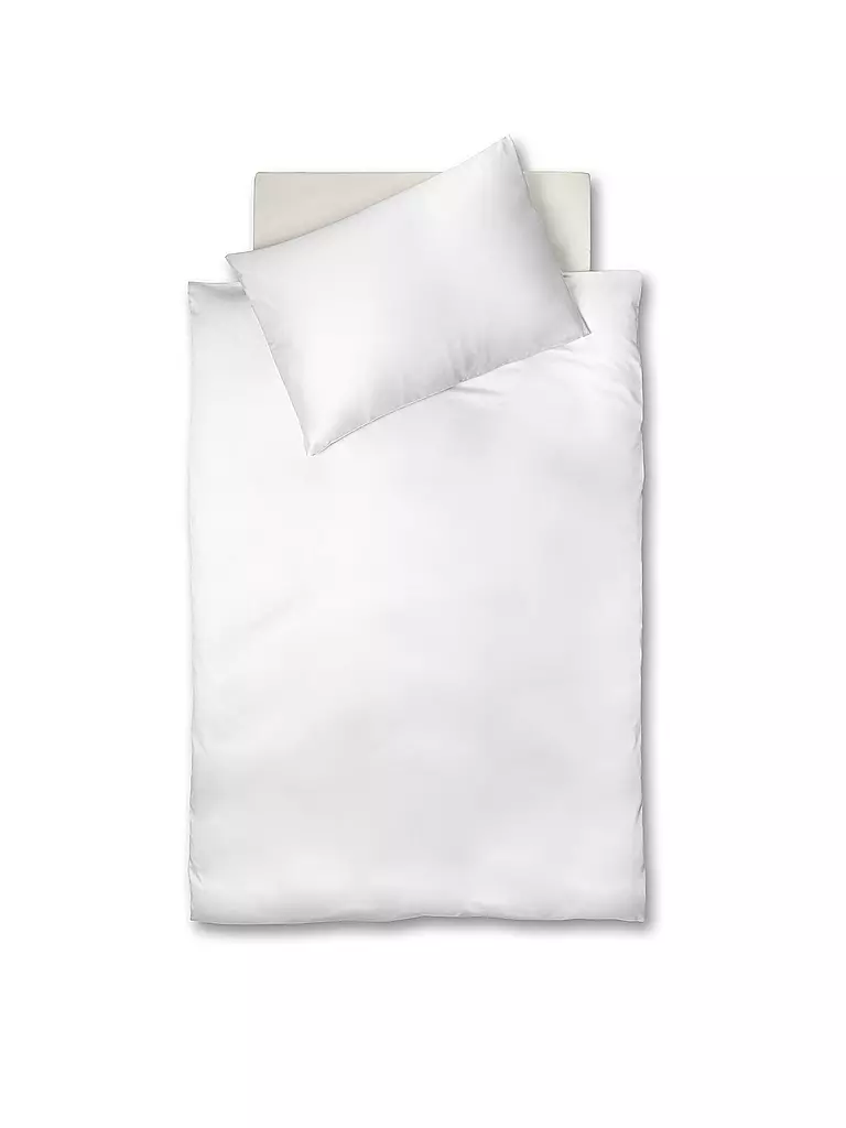 FLEURESSE Interlock Jersey Bettwäsche 70x90cm/140x200cm Weiss weiss