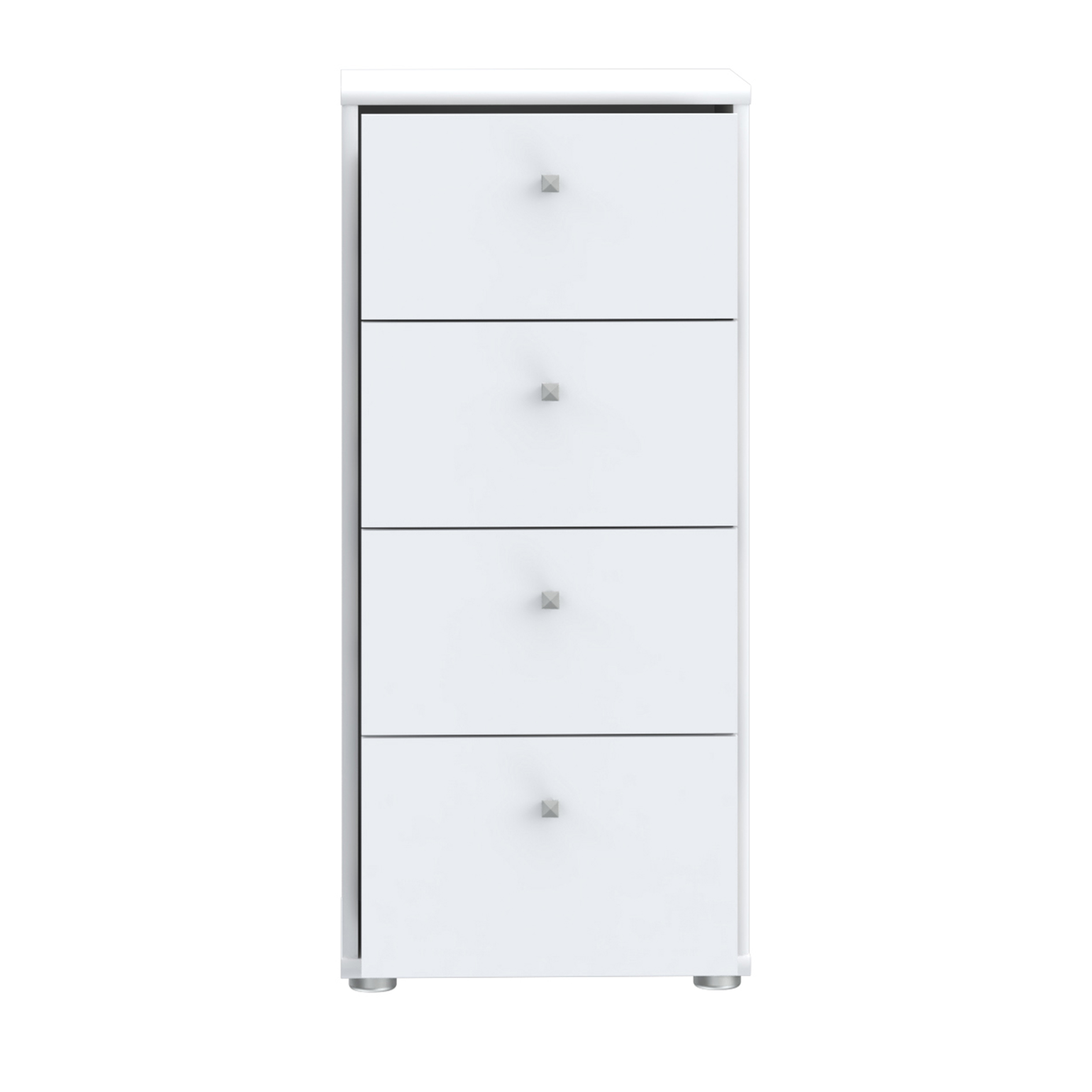 Kommode - weiß - 39 cm